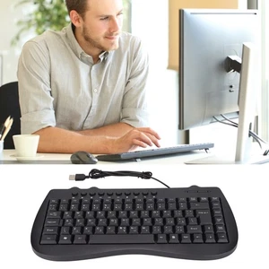 ヘKeyboard 95 Key Wired Mini USB Interface Desktop Computer Mute Ultra Thin K - Picture 1 of 12