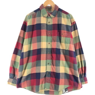 Used Orvis long-sleeved flannel check shirt size XL men's - Image 1 of 4