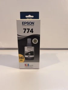 EPSON BLACK Printer INK 774 140ml ET-3600 ET-4550 16500 Bottle Genuine Oem-New - Picture 1 of 5