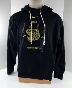 Sudadera con capucha negra auténtica Utah Jazz 2023-24 para hombre Nike FV4876 NUEVA CON ETIQUETAS L 83S - Imagen 1 de 7