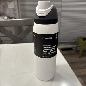 Owala FreeSip Stainless Steel Bottle 40 Fl Oz Color: Sleek - Picture 1 of 12