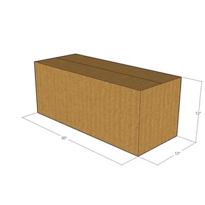 30x12x12 New Corrugated Boxes Cartons - 32 ECT Moving or Shipping Needs - Picture 1 of 3