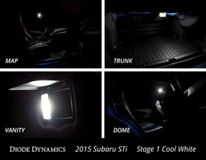 Diode Dynamics DD0263 Stage 2 Blue LED Interior Lighting Kit for 15–21 Subaru - Imagen 1 de 10