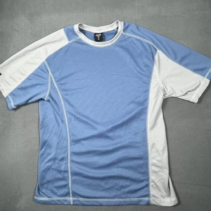 Camisa Prana Para Hombres XL Azul Gris Respiración Rendimiento Camiseta Atlética Hecha en EE. UU. - Imagen 1 de 11