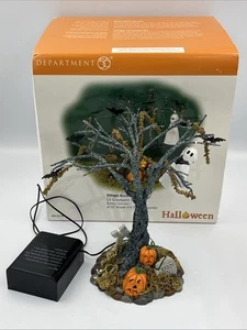 Accesorios de pueblo de Halloween Dept 56: árbol de cementerio iluminado #53129 ¡Funciona! - Imagen 1 de 10
