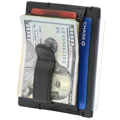 Alpine Swiss Double Diamond Mens RFID Money Clip Minimalist Front Pocket Wallet - Image 1 of 4