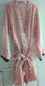 MISS SELFRIDGE SATIN DRESSING GOWN MEDIUM PINK 12