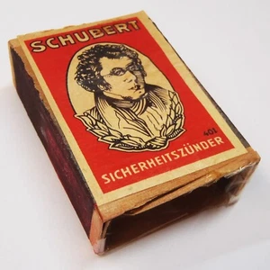 SCHUBERT SICHERHEITSZUNDER leere Vintage German Matchbox - Bild 1 von 6