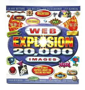NEW Web Explosion 20,000 Images 1996 CD Software Clip Art Photos Macintosh - Picture 1 of 7