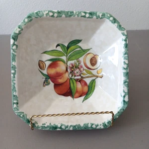Himark Italian Serving Bowl Ceramic Crazing Pear Branch Butterfly Classic VTG - Picture 1 of 9