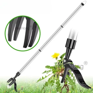Stand Up Weeder Hand Tool Long Handle Garden Weed Puller With Claw Root Remover - Picture 1 of 10