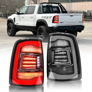 Pair LED Tail Lights For Dodge Ram 1500 09-18 Ram 2500 13-18 Rear Lamp Assembly - Picture 1 of 11