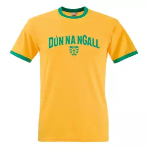 Dún na nGall t-shirt, Retro Ringer Style - Gaelic, Donegal - Picture 1 of 6