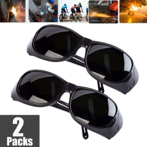 2X Labour Protection Welding Welder Sunglasses Glasses Goggles Working Protector - Picture 1 of 11