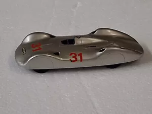 Gussmodell, Kleinserie Auto Union Rekordrennwagen silberchrom, etwa 1/43 - Bild 1 von 5