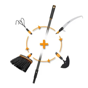 Fiskars QuikFit Stecksystem Stiel Aufsatz Garten Rasen Besen Säge Obstpflücker - Bild 1 von 138