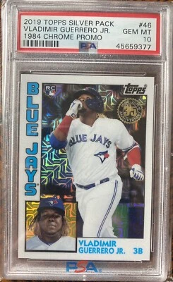 2019 Topps Chrome Vladimir Guerrero Jr Rookie Mojo 1984 Promo #46 PSA 10 GEM💎🔥 - Image 1 of 3