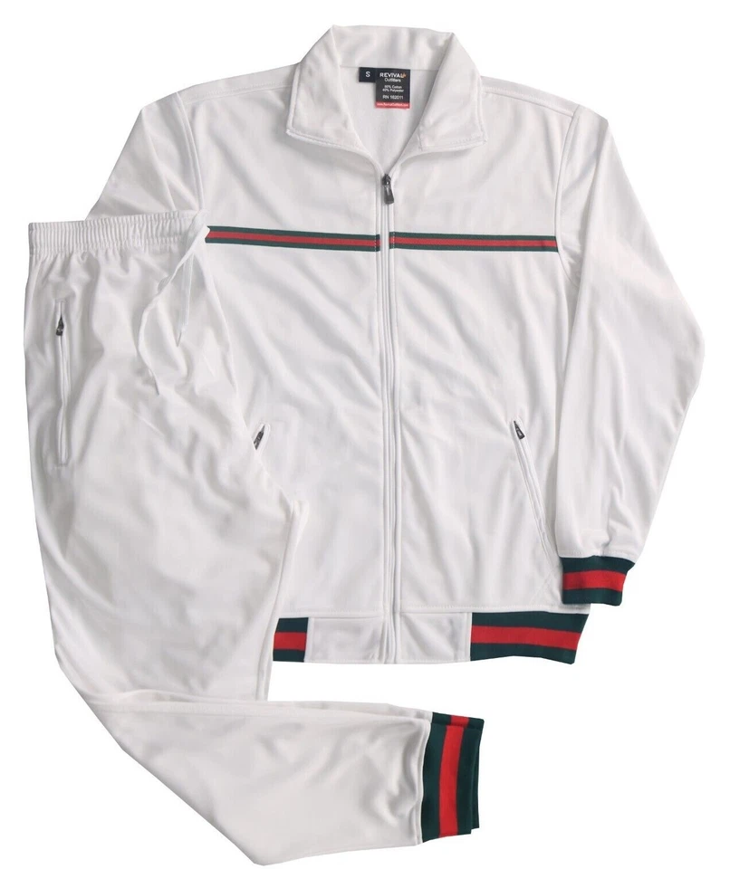 MEN EXCLUSIVE GYM FASHION STAR JOGGER TRACKSUIT W/DRAWSTRINGS SMALL UPTO 5X - Image 1 of 4