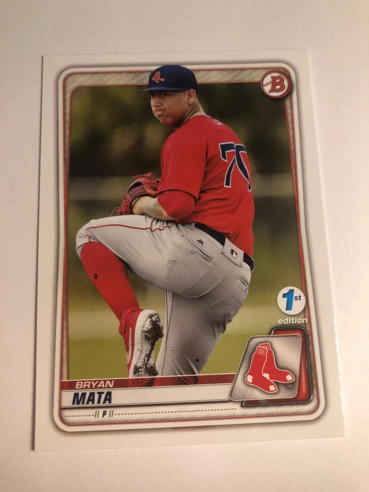 2020 Bowman First 1st Edition Bryan Mata Red Sox BFE128 - Image 1 of 1