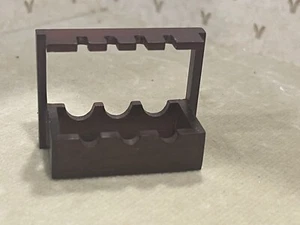 Puppenhaus Mahagoni Arbeitsplatte Wein und Glas Halter Maßstab 1:12 - Bild 1 von 7