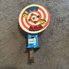 Vintage Tin Toy Mechanical Sparkler Spinner Toy - 4th of July 1950’s Works!