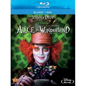 Alice In Wonderland (Live-Action) Blu-Ray DVD Combo Disney Tim Burton - Picture 1 of 1