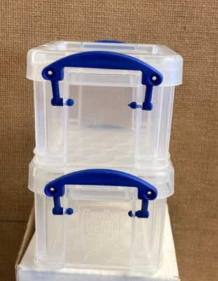 (2) Really Useful Box 0.14 Liter Snap Lid Storage Containers - Image 1 of 2