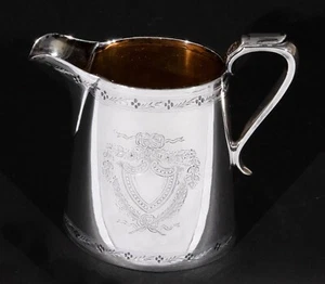 Antique H. Wilkinson & Co. Chased Silver Plate Creamer 1830-1872 Old Sheffield - Picture 1 of 6