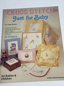 Just For Baby by Linda Dennis Nursery Decor Cross Stitch Pattern - Picture 1 of 5