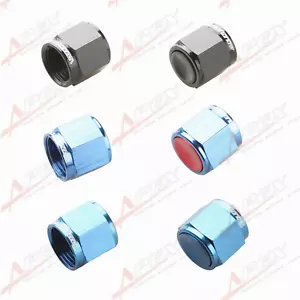 AN3 AN4 AN6 AN8 AN10 AN12 Flare Cap Aluminum Fitting Adapter - Picture 1 of 74
