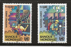 UN Scott #Geneva 173-74, Singles 1989 Complete Set FVF MNH - Picture 1 of 1