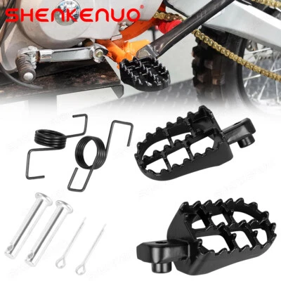 Motorcycle Wide Foot Pegs Footpegs Rear Pedal For CRF 50 70 80 100 Pit Dirt Bike - Image 1 of 4