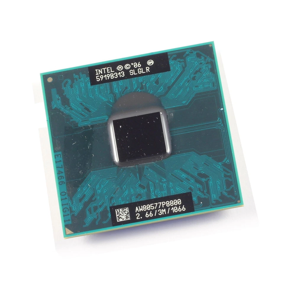 Intel Core 2 DUO P8800 2.66 GHz 3 M 2.66 GHz 1066 MHz FSB Processor SLGLR - Image 1 of 1