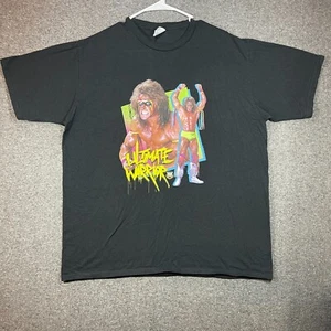 Camisa PORT & COMPANY extra grande negra manga corta Ultimate Warrior para hombre. - Imagen 1 de 11