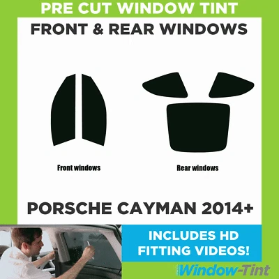 For Porsche Cayman 2014+ Full Pre Cut Window Tint Kit Front & Rear Tinting Film - Image 1 of 4