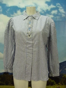 Gr.40 Original Alphorn Trachten gestreifte tolle Damen Trachtenbluse TB2054 - Bild 1 von 3