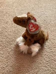 TY BEANIE BABY – Hoofer - the Clydesdale Horse (2001) RETIRED(7.5") NEW-MINT *B1 - Picture 1 of 4
