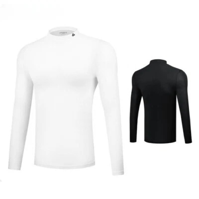 Sun Protection Golf Shirt Underwear Long Sleeve Golf Shirt Cooling Ice Silk - Image 1 of 4