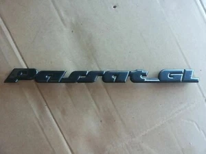 VW PASSAT MK3 B3 1988-93 BLACK REAR BOOT LID BADGE PASSAT_GL 322x22mm 357853687B - Bild 1 von 3