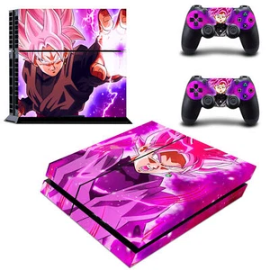 Regular PS4 Consoles Controllers Black Goku Skins Vinyl Decal Dragon Ball Z DBZ  - Picture 1 of 1