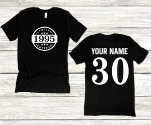 T-shirt edizione limitata 1995 personalizzata regalo 30° compleanno 30 anni uomo donna - Foto 1 di 5