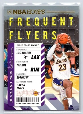 2020-21 Hoops Frequent Flyers #3 Lebron James lakers Insert SP - Image 1 of 2