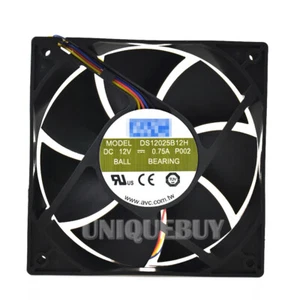 For AVC DS12025B12H 120mm x 25mm High Airflow Cooling Fan 104 CFM 4Pin PWM - Picture 1 of 7