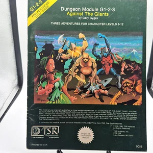 VINTAGE ADVANCED DUNGEONS & DRAGONS MODULE ~ AGAINST THE GIANTS ~ G-1-2-3 #9058 - Picture 1 of 3