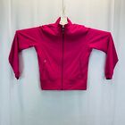 Nike Pink Full Zip Sweatshirt Track Stretch Polyester Jacket - Women?S Large