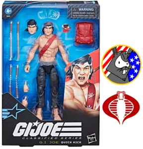 Figura Hasbro Quick Kick - Serie Clasificada GI JOE - 6 pulgadas - Imagen 1 de 4