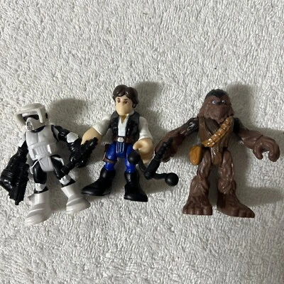 Hasbro Star Wars Galactic Heroes Лот из 3 Фигурок Хан Соло, Чубакка, Скаут - Изображение 1 из 2