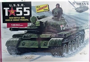 Lindberg 1/35 Russian  T- 55  Main Battle Tank, Israeli Tiran 5, East German - Picture 1 of 2