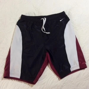 Nike Youth Boy's Compression Shorts Garnet White Black Size XL (16-18) Made USA! - Picture 1 of 8
