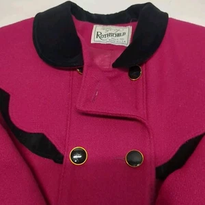 Vintage Made In USA Rothschild Wollmantel 14 Damen/Junioren fällt klein aus - Bild 1 von 10
